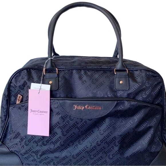 Juicy Couture Signature Logo Rolling Duffel Bag - Picture 2 of 8